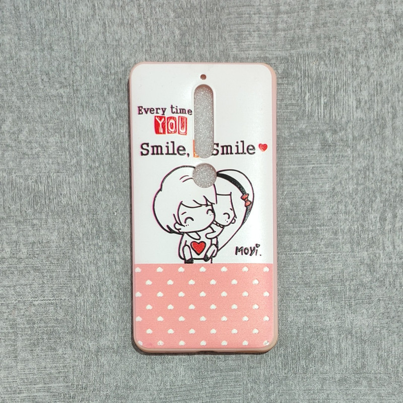 کاور طرح Woman مدل Happy مناسب برای گوشی موبایل نوکیا 2018 6 / 6.1