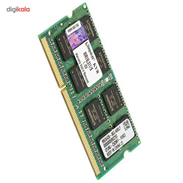 رم لپ تاپ DDR3L تک کاناله 1600 مگاهرتز CL11 کینگستون مدل ValueRAM ظرفیت 8 گیگابایت