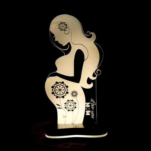 چراغ خواب سه بعدی گالری دیکوماس طرح مادر 5 کد DMS137    