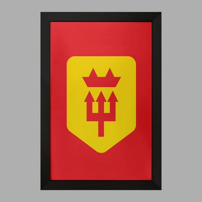 تابلو خندالو مدل باشگاه منچستریونایتد Manchester United  کد 2066