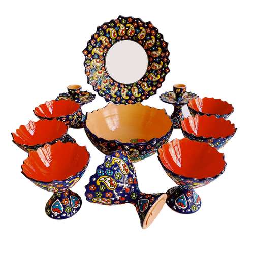 ست هفت سین میناکاری کد 410 مجموعه 10 عددی