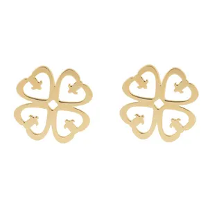 گوشواره طلا 18 عیار زنانه الن نار مدل 0685