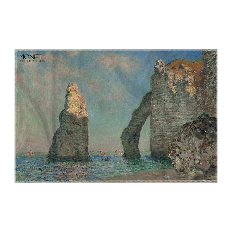 کاغذ کادو ترمه طراحان ایده مدل صخره های اترتات از مونه کد art0205 سایز 57x37 سانتی متر