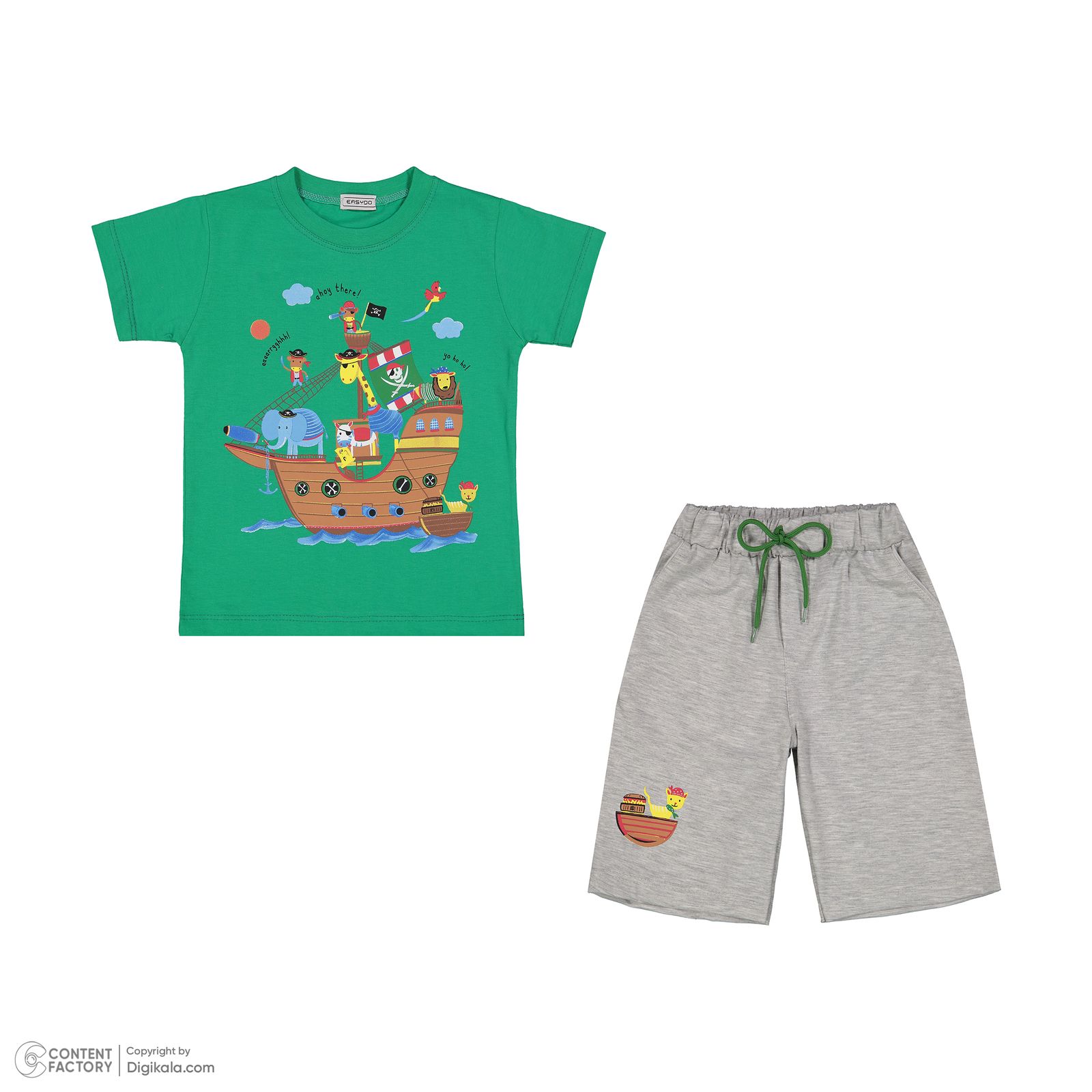 ست تی شرت و شلوارک پسرانه ایزی دو مدل 8561165 -  - 26