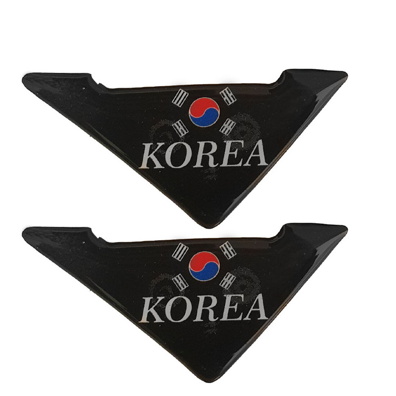 برچسب درب خودرو قطعه سازان کبیر مدل CHS-KOREBLC-977 مجموعه 2 عددی