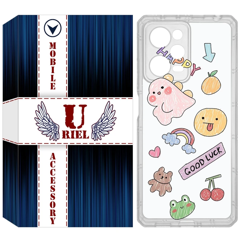 کاور یوریل مدل Clear کد 10 طرح نقاشی مناسب برای گوشی موبایل شیائومی Poco X5 Pro / Redmi Note 12 Pro / Note 12 Pro Plus