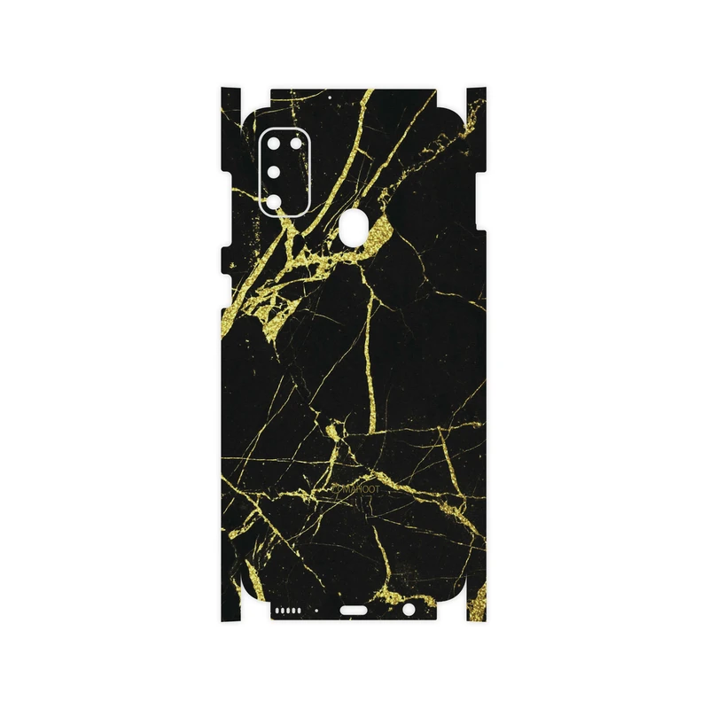 برچسب پوششی ماهوت مدل Graphite-Gold-Marble-FullSkin مناسب برای گوشی موبایل سامسونگ Galaxy M30s