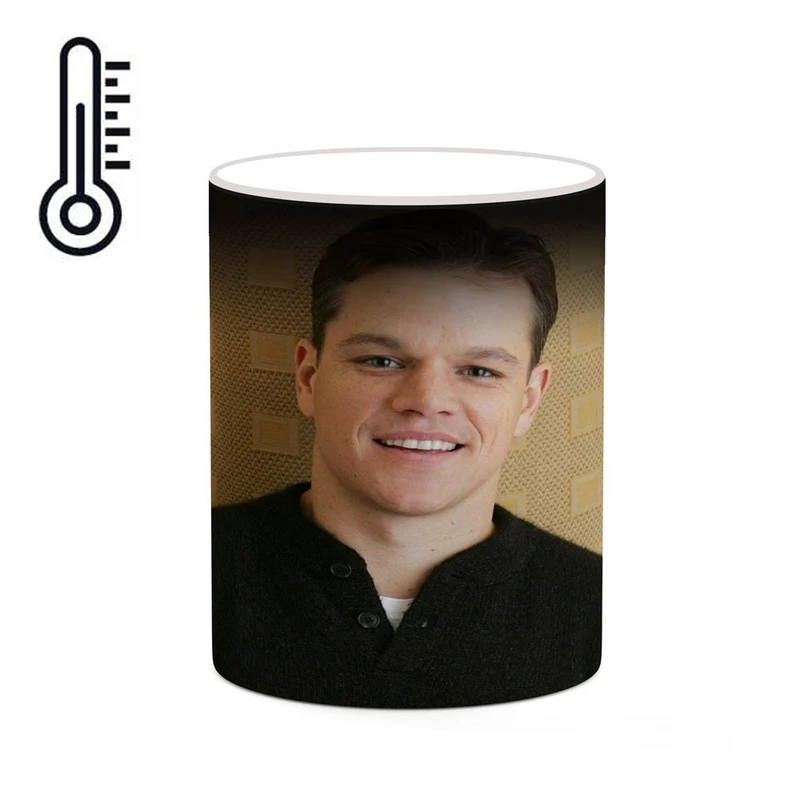 ماگ حرارتی کاکتی طرح مت دمون Matt Damon مدل mgh26870