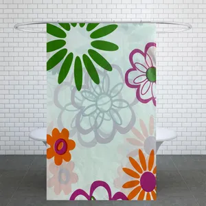 پرده حمام کد PH279 سایز 180x180 سانتی متر