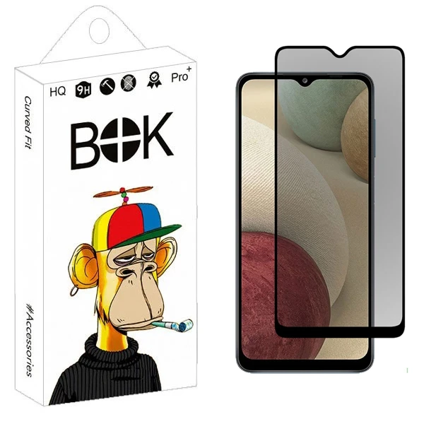 محافظ صفحه نمایش حریم شخصی بوک مدل GEP مناسب برای گوشی موبایل سامسونگ Galaxy A12 / A12 Nacho