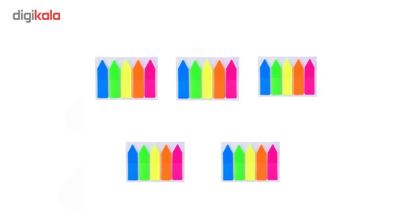 کاغذ یادداشت چسب دار ترنم مدل Flag بسته 5 عددی