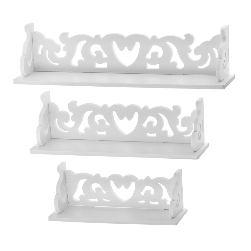 شلف دیواری مدل قلبی مجموعه 3 عددی