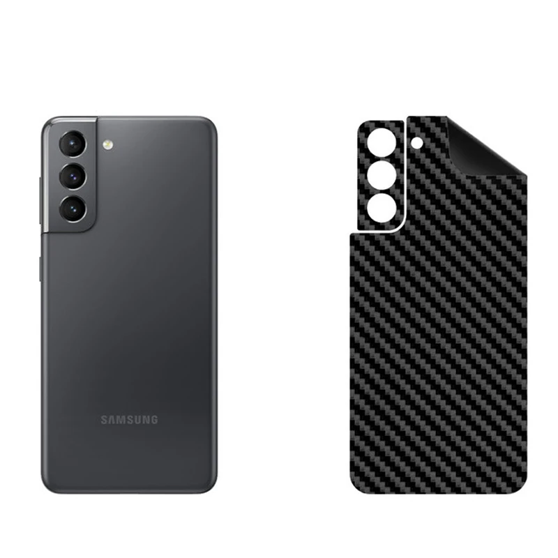 برچسب پوششی بستور مدل BT-Fiber طرح فیبر کربن مناسب برای گوشی موبایل سامسونگ Galaxy S21 5G