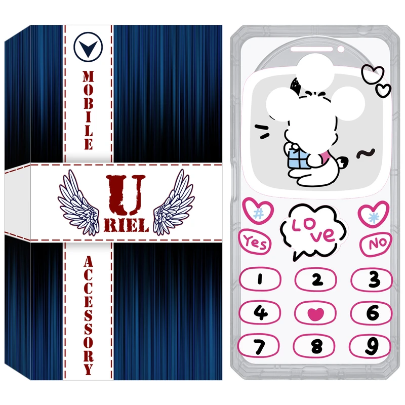 کاور یوریل مدل Clear کد 16 طرح موبایلی مناسب برای گوشی موبایل شیائومی Redmi 14C / Poco C75