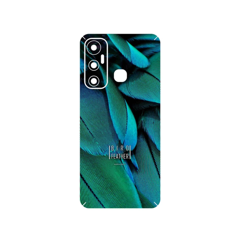 برچسب پوششی ماهوت مدل Green Feather مناسب برای گوشی موبایل اینفینیکس Hot 11