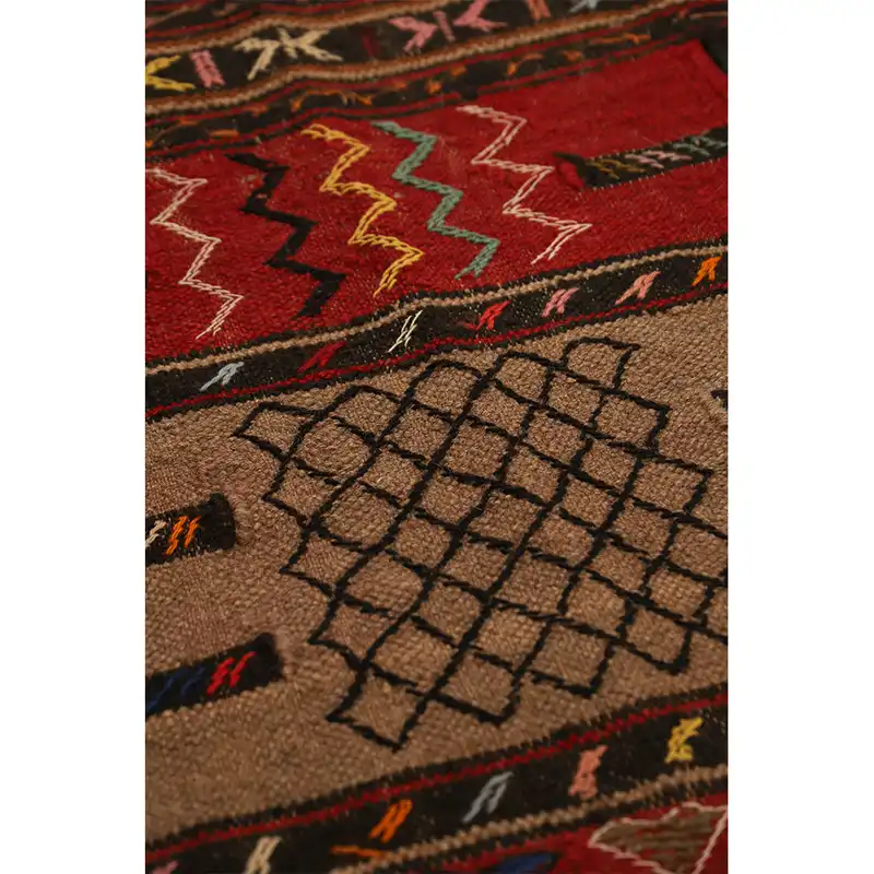 گلیم دستباف مدل سفره کردی کد 140523