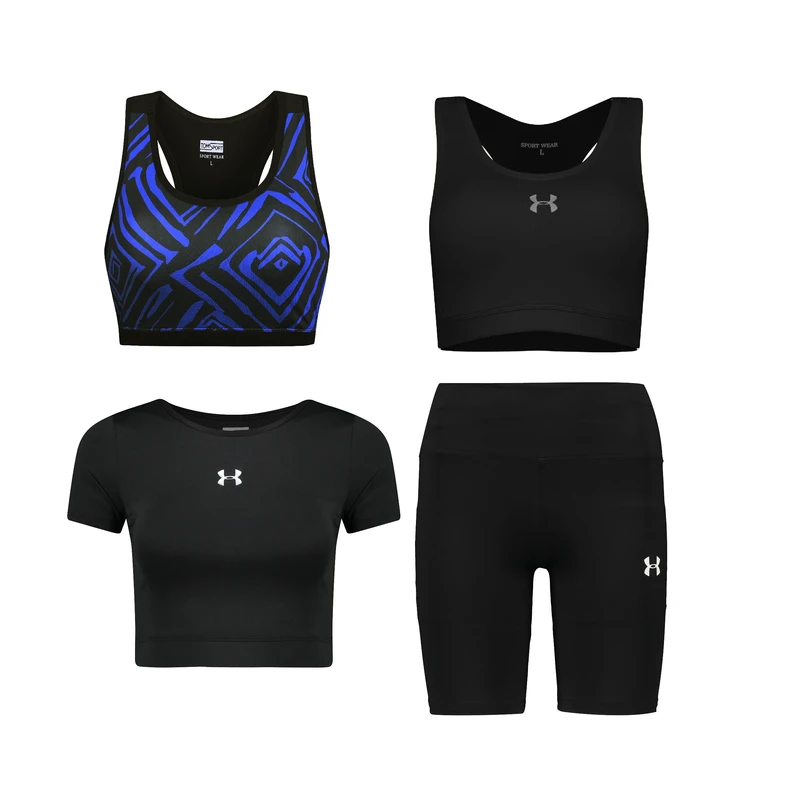 ست چهار تکه لباس ورزشی زنانه مدل 1801-1902-66-69