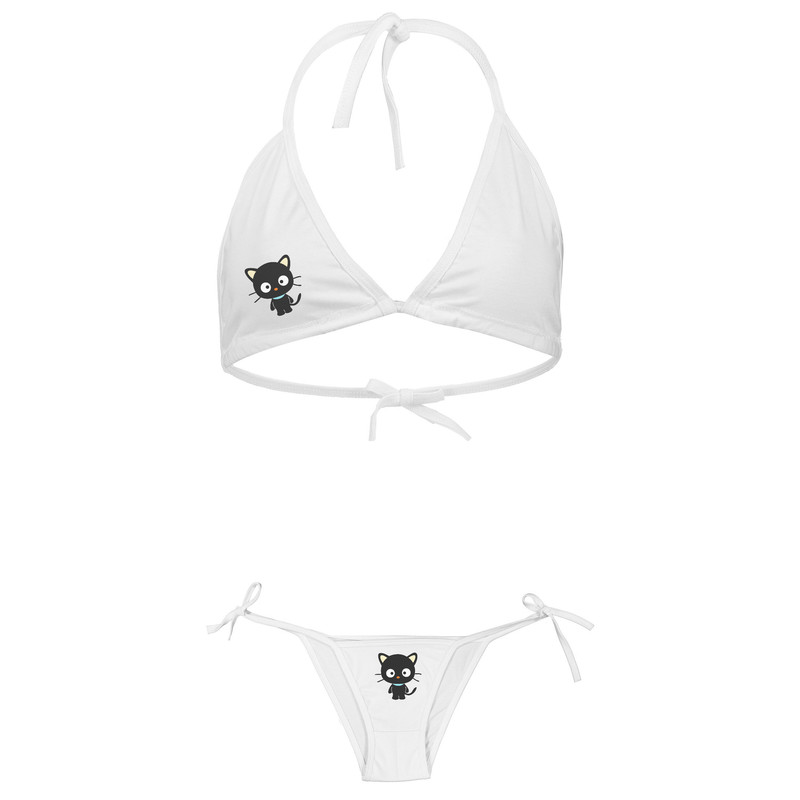 ست شورت و سوتین زنانه طرح گربه مدل 152