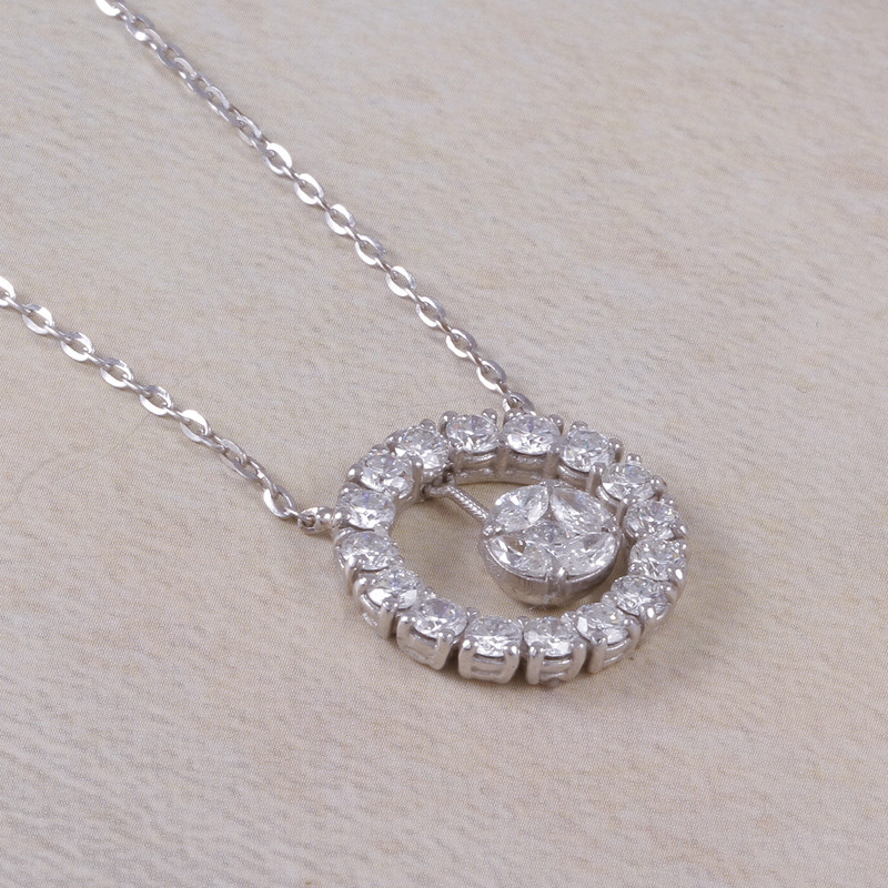 گردنبند طلا 18 عیار زنانه جواهری گاندی مدل 30472