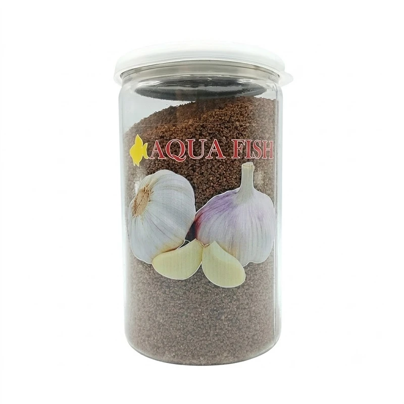 غذای ماهی آکوافیش مدل Garlic Food حجم 1000 میلی لیتر