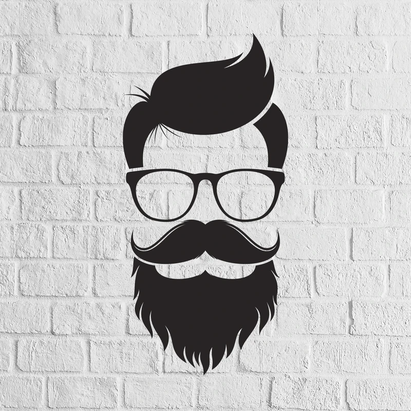 استیکر دیواری ناویا طرح barber shop کد06