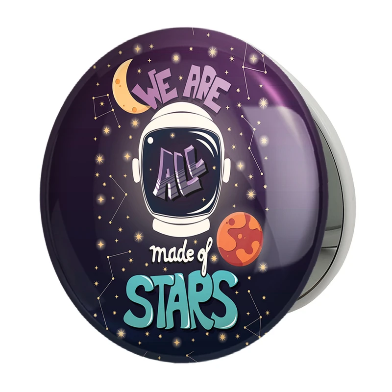 آینه جیبی خندالو طرح فضایی مدل تاشو کد 25143 