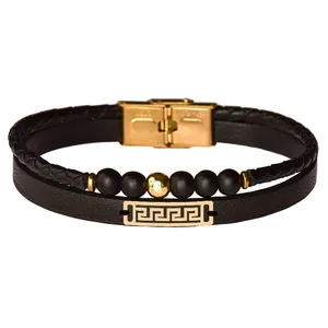 دستبند طلا 18 عیار زنانه الن نار مدل طرح هندسي ELN101140