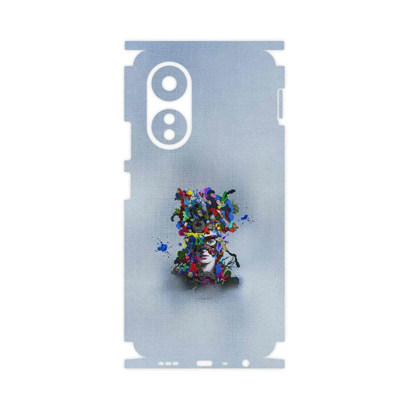 برچسب پوششی ماهوت مدل Collage of surreal Portrait of Women 4-FullSkin مناسب برای گوشی موبایل اپو A58 4G