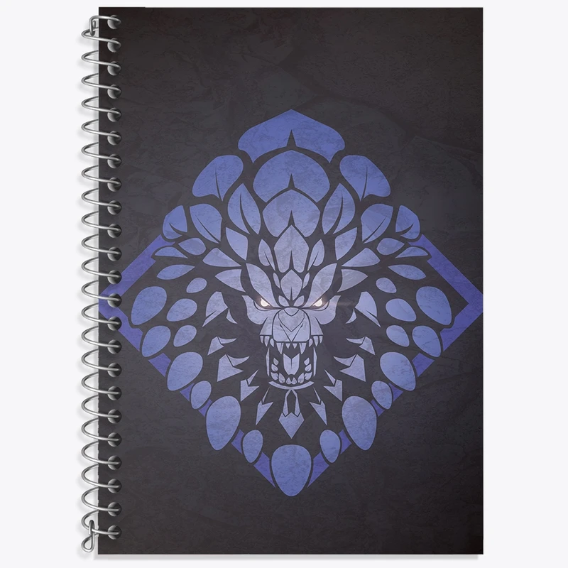 دفتر زبان 50 برگ خندالو مدل دو خط طرح بازی شکارچی هیولا (Monster Hunter) کد 33271