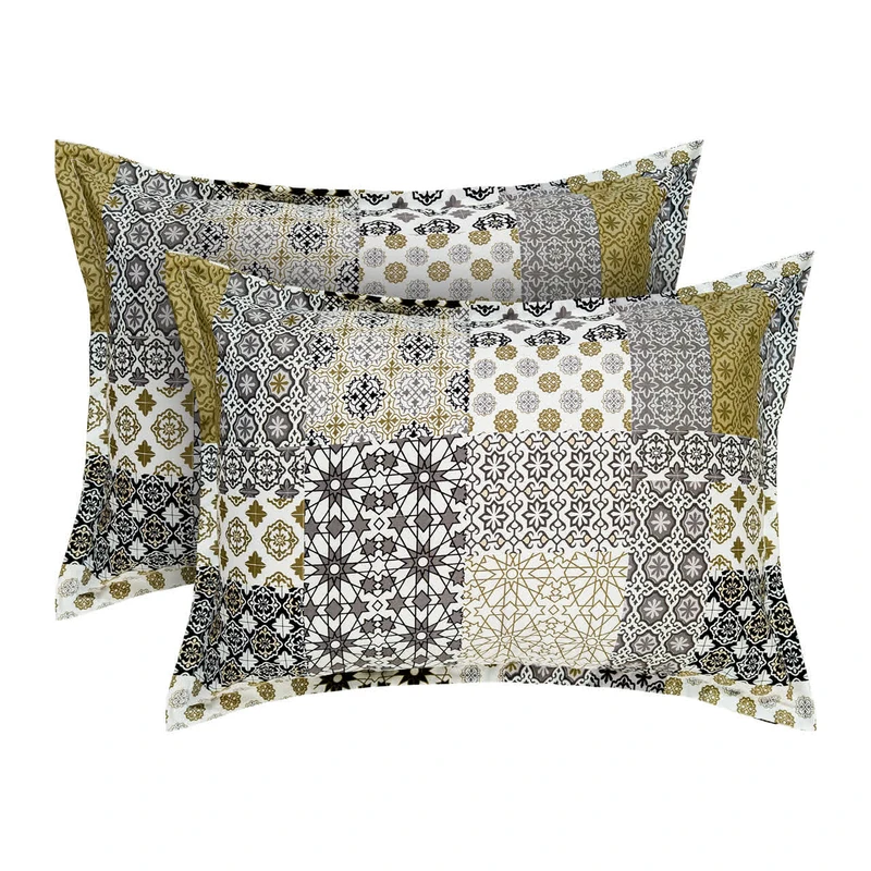 روبالشی نخ پنبه آدنو مدل مهرنوش کد IR221 سایز 70x50 سانتی متر بسته 2 عددی