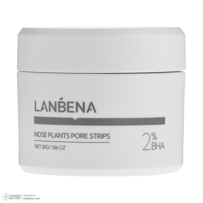 ماسک بینی لنبنا مدل BHA2 مناسب انواع پوست وزن 30 گرم بسته 60 عددی