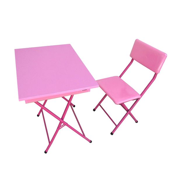 ست میز تحریر و صندلی میزیمو مدل باکسدار تاشو کد 155