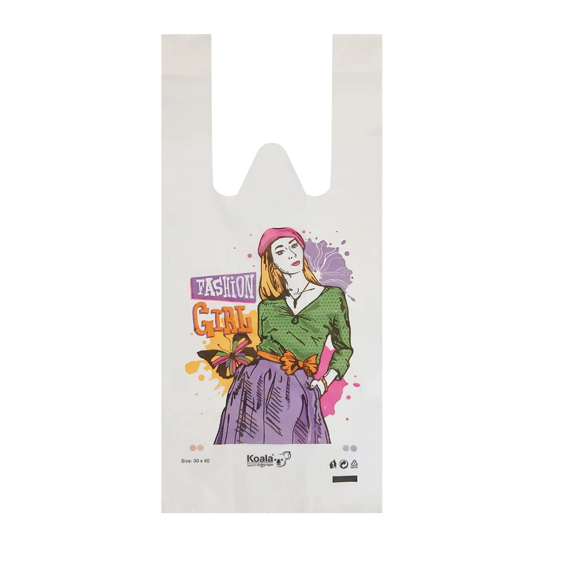 کیسه خرید کوالا مدل 40-Fashion-30 بسته 100 عددی