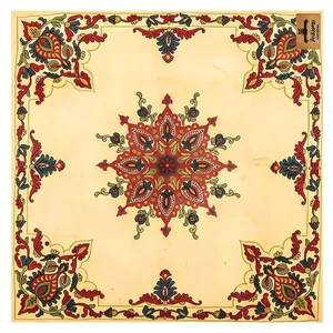 رومیزی برند رومیزی باز طرح مربع مدل سنتی مدرن کد 11076