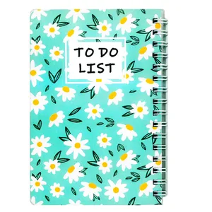 دفترچه یادداشت 60 برگ رز مدل TO DO LIST طرح گل