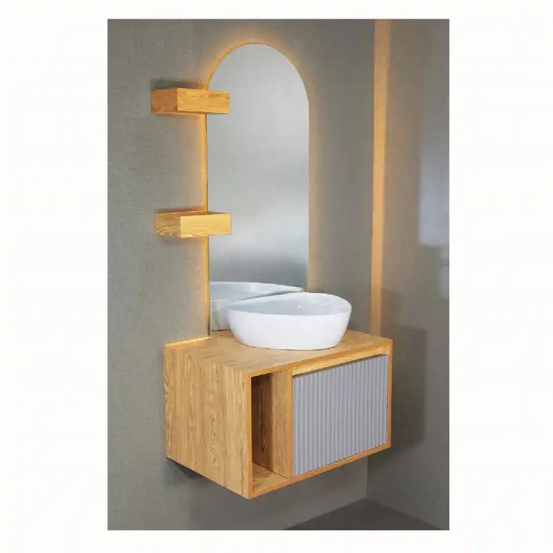 ست کابینت و روشویی سایا کابینت مدل ضد آب کد 87 به همراه آینه و باکس