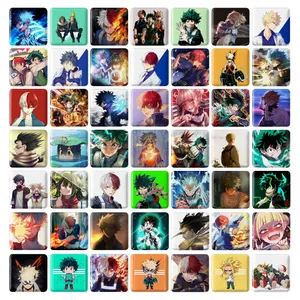 مگنت خندالو طرح انیمه آکادمی قهرمان من My Hero Academia مدل مربعی کد 96 مجموعه 49 عددی