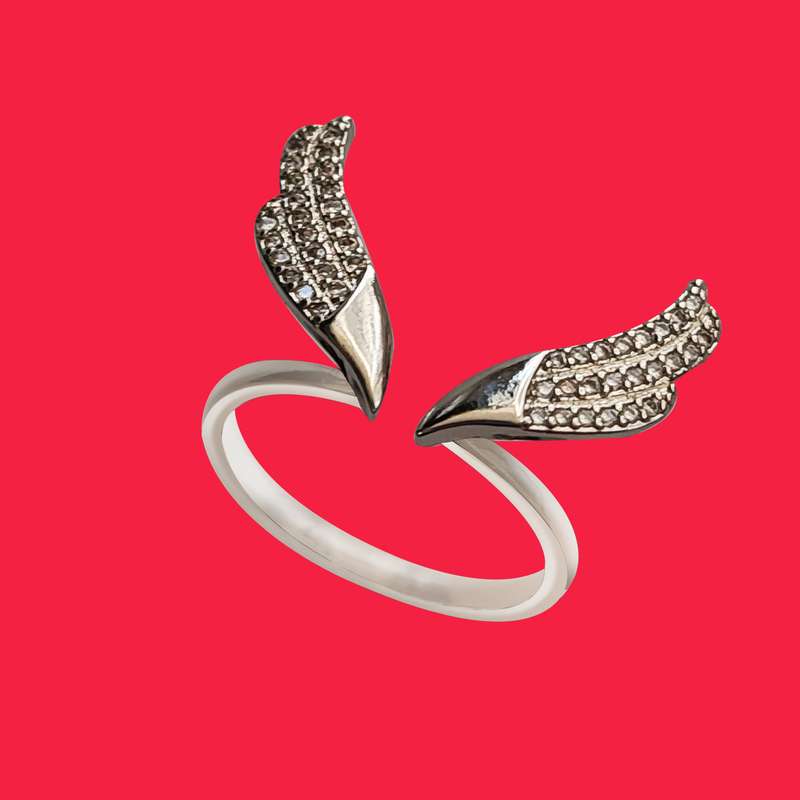 انگشتر زنانه مدل شاخ گوزن کد DA07