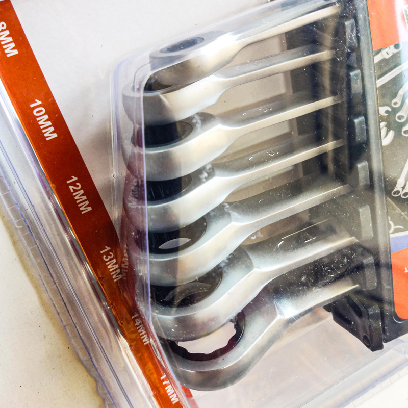 آچار یکسر جغجغه ای اچ تی مدل HT .GW707 مجموعه 7 عددی