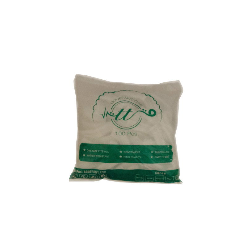 کلاه یکبار مصرف آکاردئونی مدل تی تی بسته 100 عددی