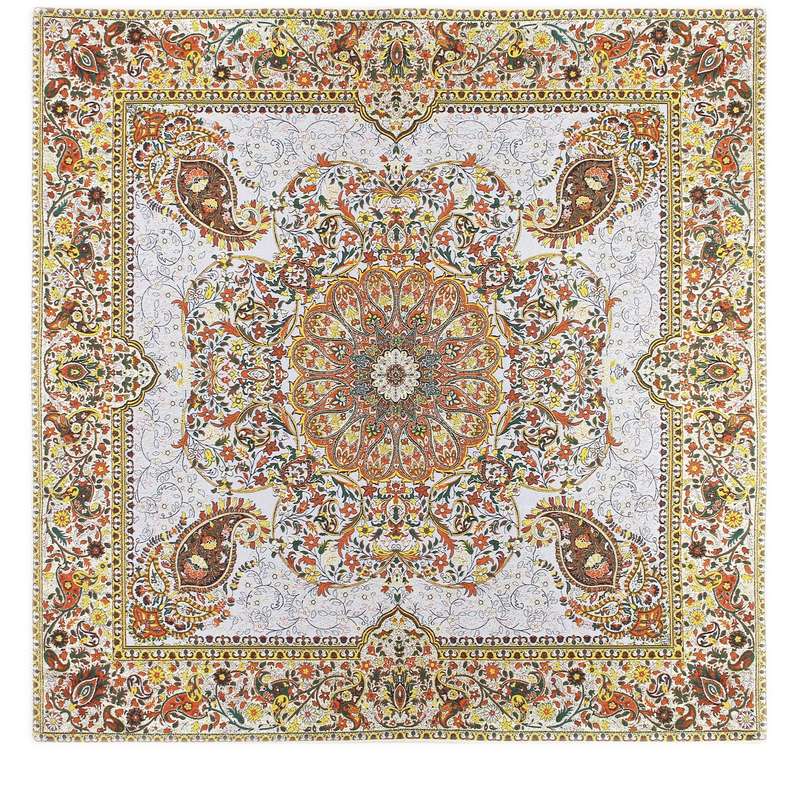 رومیزی ترمه مدل افشار af_sf