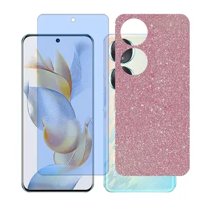 Glass together model blue cut screen protector suitable for Honor 90 mobile phone with back cover sticker