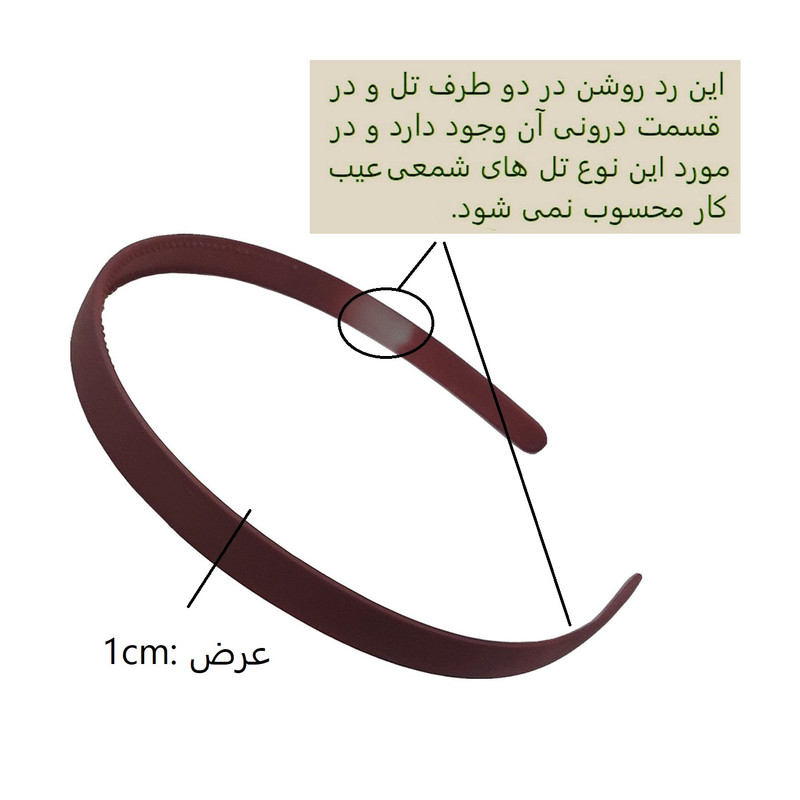 تل مو دخترانه مدل شمعی کد 04 بسته 2 عددی