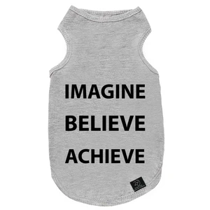 لباس سگ و گربه 27 مدل Imagine Believe Achieve کد MH971 سایز XL