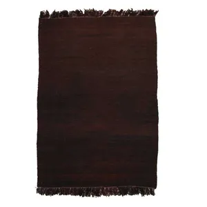 گلیم دستباف یک و نیم متری فرش چمن رخ مدل مدرن کد 261077 