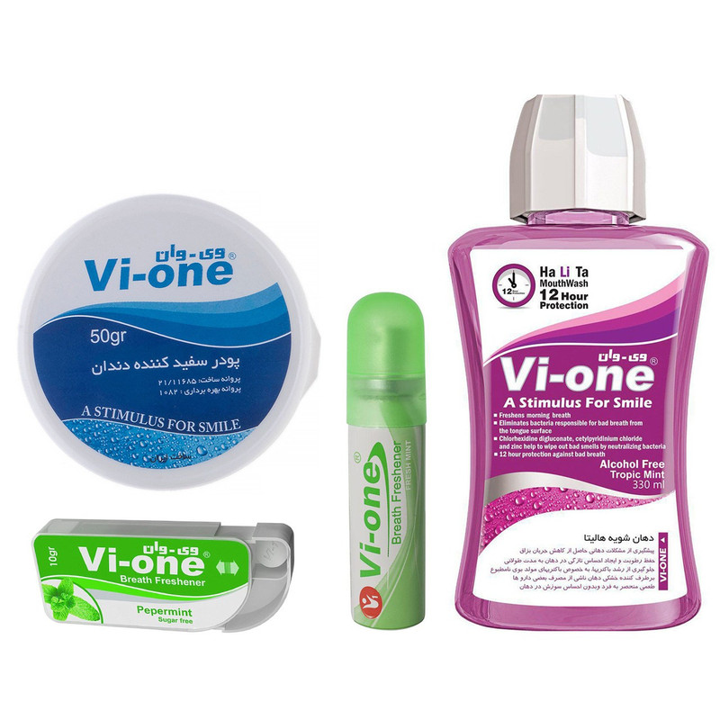 پک بهداشتی دهان و دندان وی وان - بسته 4 عددی
