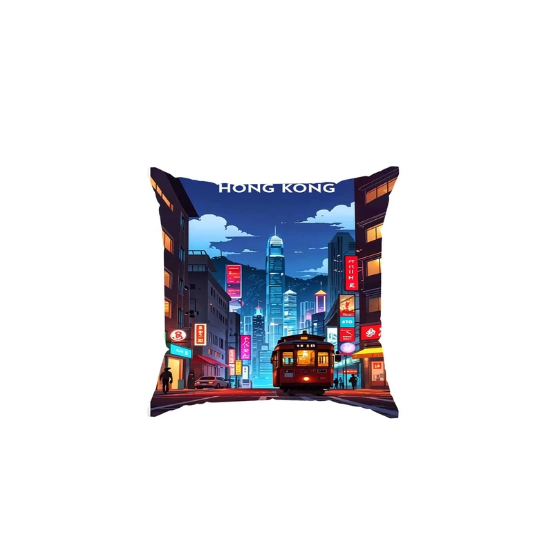 کوسن پاد آفرین مدل فانتزی طرح قطار محله هونگ کنگ کد 1180p