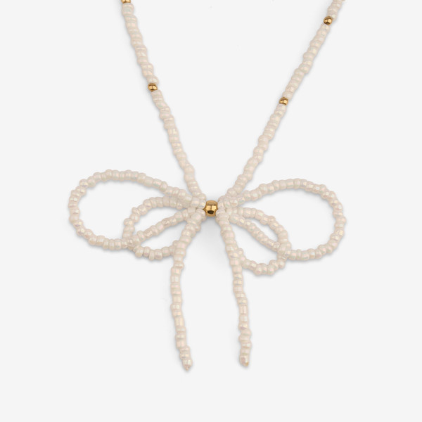 گردنبند طلا 18 عیار زنانه با زنجیر مروارید وی گالری مدل nc3877