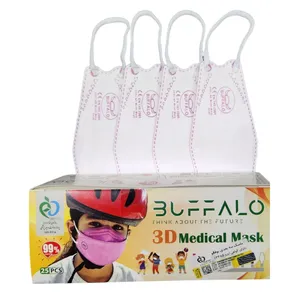 ماسک تنفسی کودک بوفالو مدل سه بعدی 4 لایه بسته 25 عددی