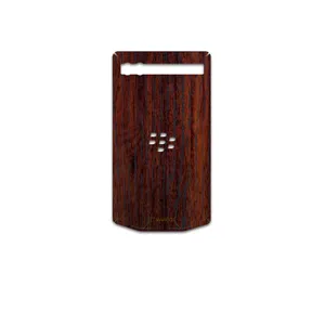 MAHOOT Red-Wood Cover Sticker for BlackBerry Porsche Design P9983